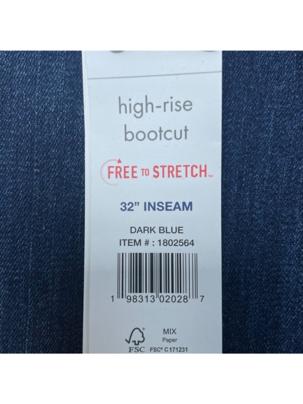 NWT Wrangler Women's 6/28 High-Rise Bootcut Jeans Dark Blue G2235 - Picture 11 of 15